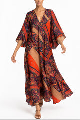 Penelope Paisley Patchwork Kaftan