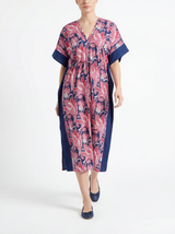 Carolina V Neck Midi Cinched Waist Kaftan