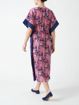 Carolina V Neck Midi Cinched Waist Kaftan