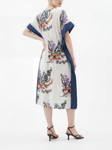 Carolina V Neck Midi Cinched Waist Kaftan