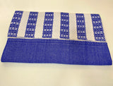 blue handwoven tablecloth