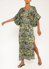 animal print kaftan