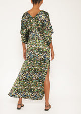 side slit print kaftan