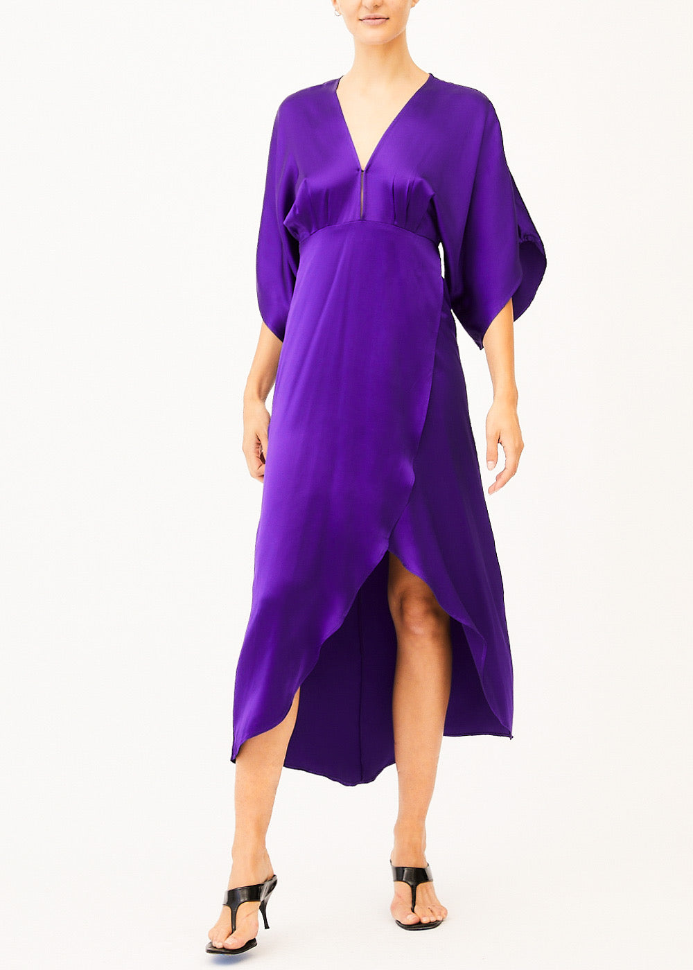 Katherine Purple Silk Maxi Dress XXSmall / Purple Katherine Purple Silk Maxi Dress XXSmall / Purple