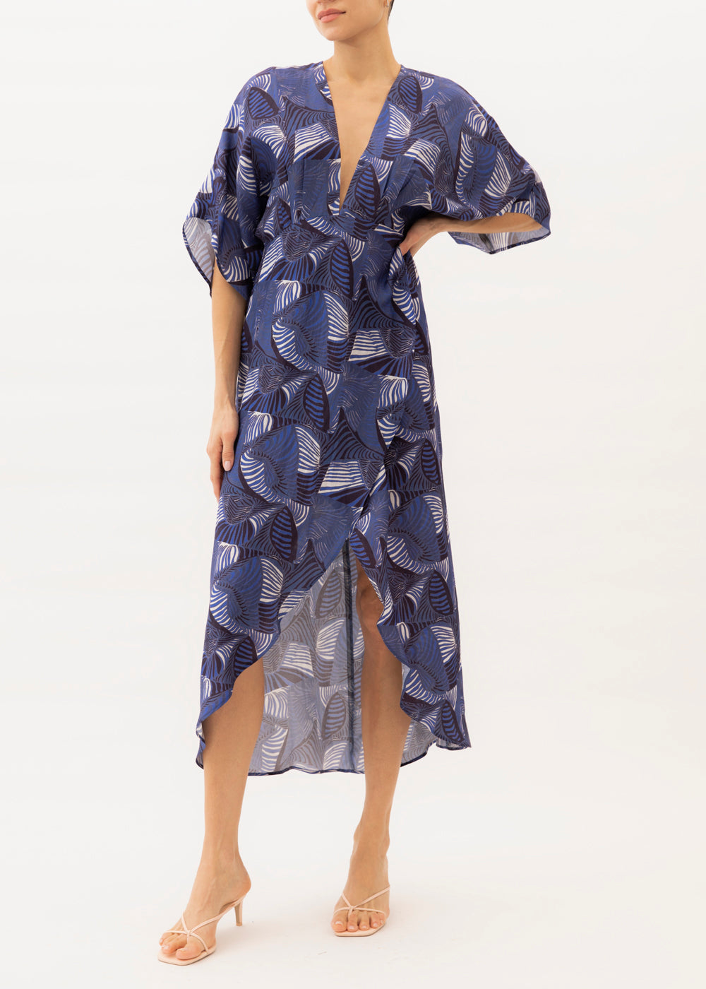 Katherine Blue Geo Print Maxi Dress – Jaline Resort