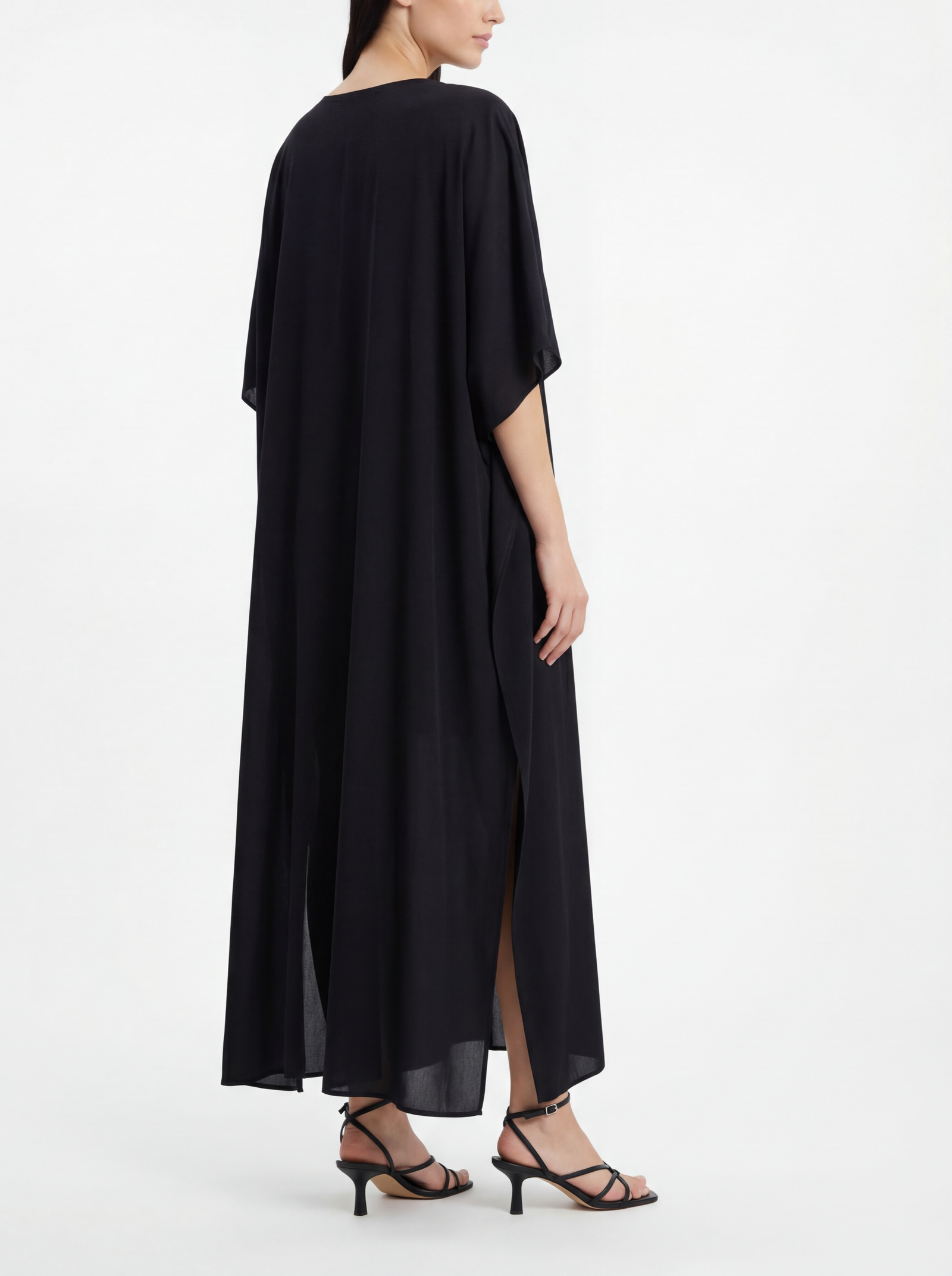 long black kaftan dress Olivia Maxi with Cape Back this one travels as Color:24-Red REINE waisted linen dress Weddingguestoutfits