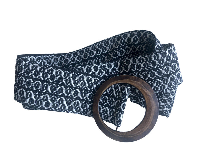 Handwoven blue belt