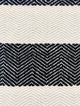 Black/ecru cotton striped shawll