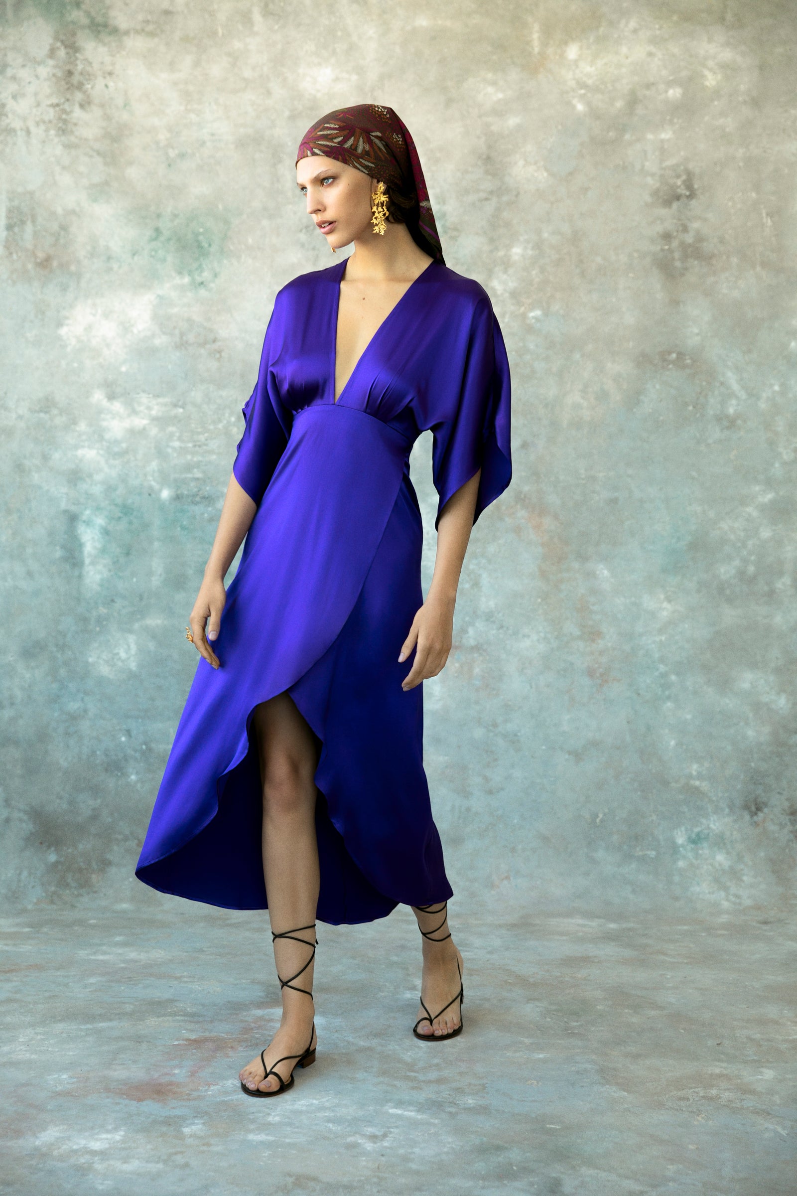 Katherine Purple Silk Maxi Dress XXSmall / Purple Katherine Purple Silk Maxi Dress XXSmall / Purple